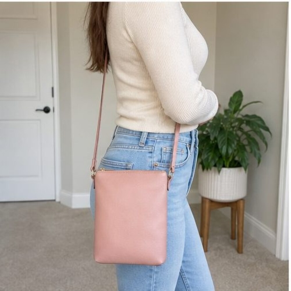 Burgundy Vegan Leather Bag - Picture 3 of 6